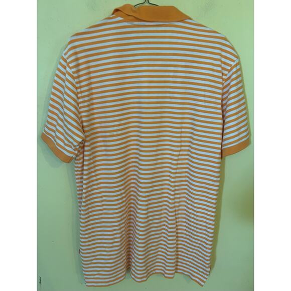 Mens orange/white izod polo size medium - Picture 3 of 3